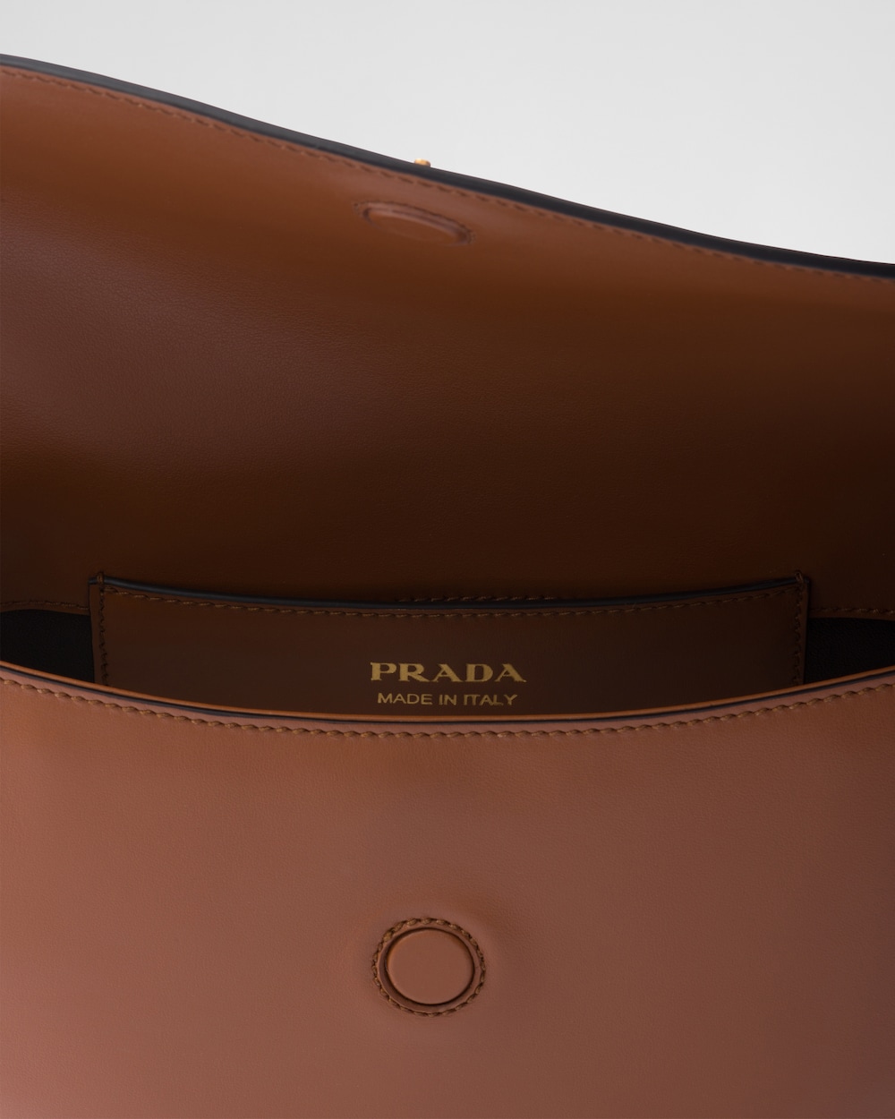 Prada Arqué Leather Shoulder Bag With Flap - Image 5